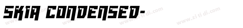 SKIA CONDENSED字体转换